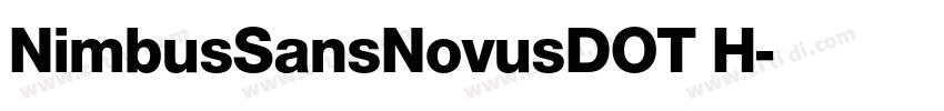 NimbusSansNovusDOT H字体转换